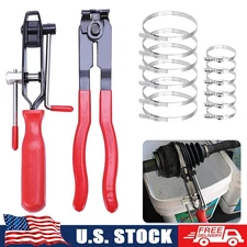 14PCS CV Joint Boot Clamp Pliers with CV Boot Clamps Kit Ear Type Banding Tool