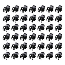 100PCS Tiny Hair Clips for Girl,Mini Claw Clips for Women, 1cm Black Plastic ...
