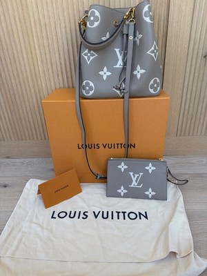 Louis Vuitton NéoNoé Shoulder Bag MM Beige Leather