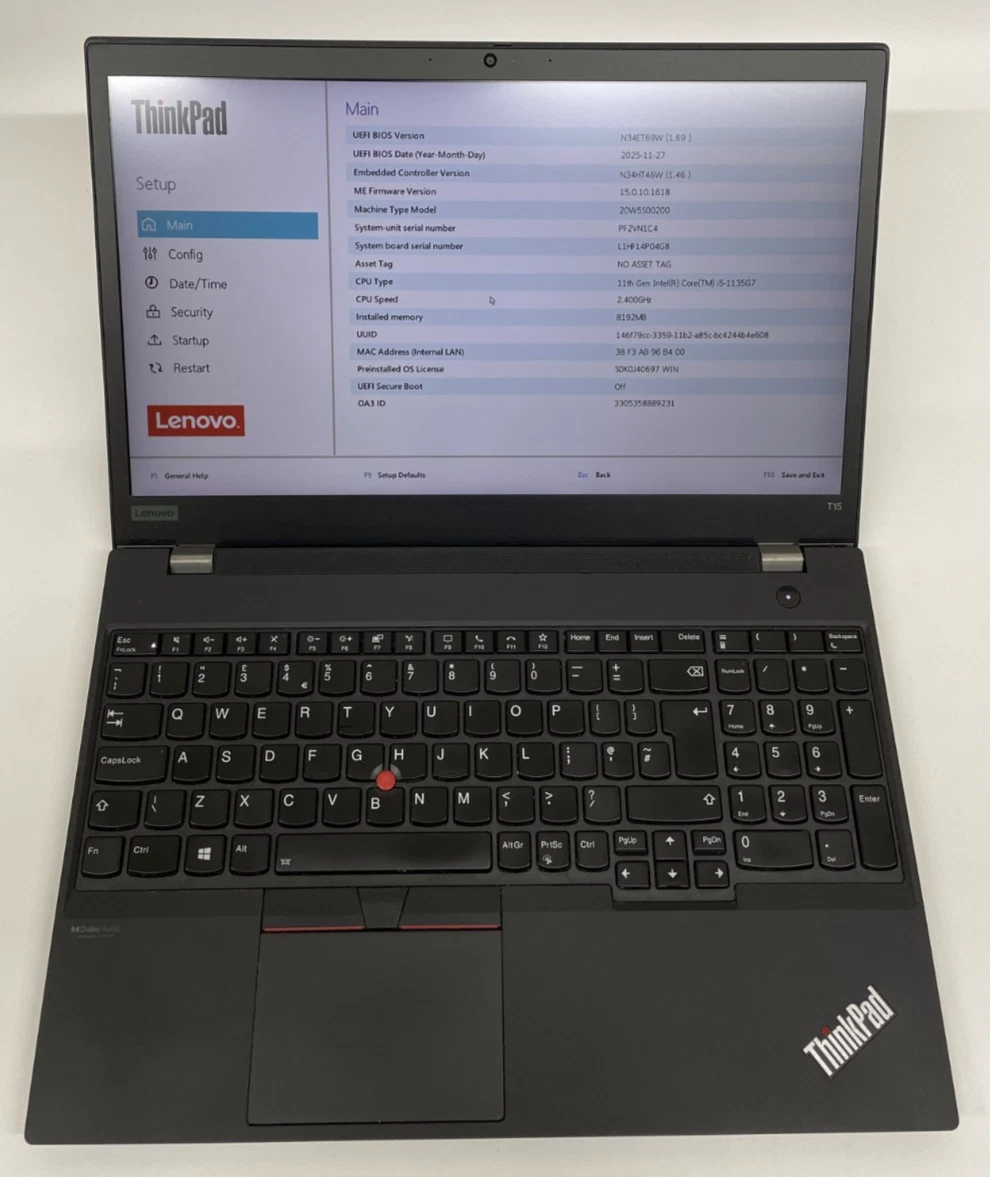 Las mejores ofertas en Lenovo ThinkPad T15 Gen 2 computadoras