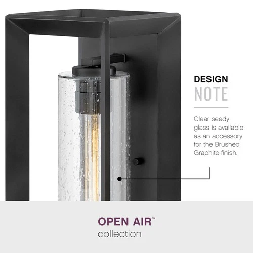 Hinkley Lighting 29302 Rhodes 17" Tall Open Air Outdoor Wall - Brushed Graphite - Picture 8 of 8