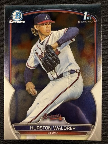 2023 Bowman Draft Chrome Hurston Waldrep 1st Bowman Atlanta Braves #BDC-114