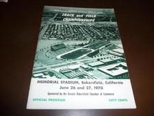 1970 NATIONAL AMATEUR TRACK AND FIELD CHAMPIONSHIPS PROGRAM STEVE PREFONTAINE