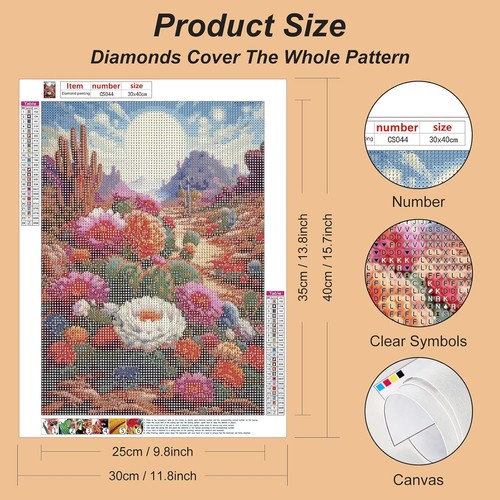Diamond Painting Kits for Adults, 5D DIY Diamond Art Kits for Beginners, Full... - Picture 2 of 7