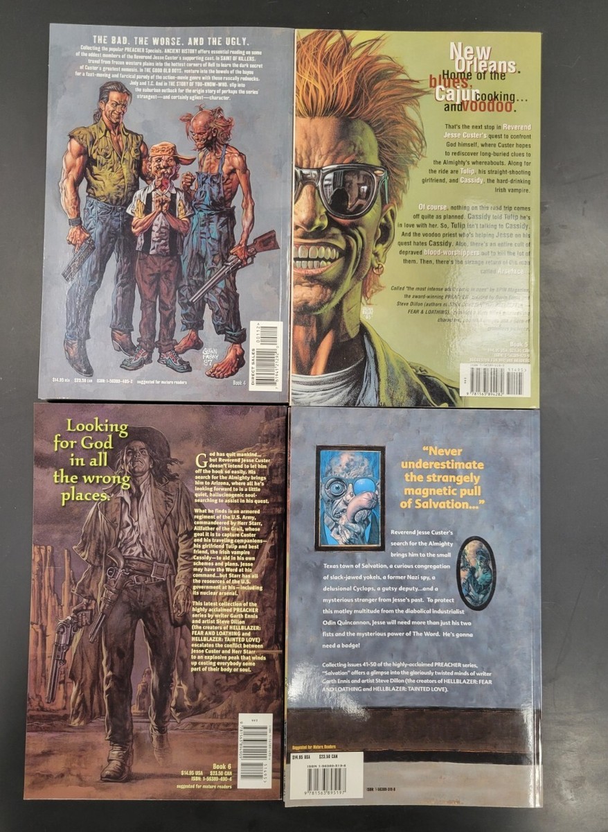 洋書 PREACHER 4 x Book Set GARTH ENNIS Preacher - BOOKS 4,5,6,7