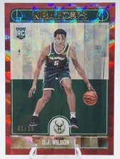 2017-18 Panini NBA Hoops DJ Wilson RC Rookie #267 Red Checkerboard 1/15 FIRST