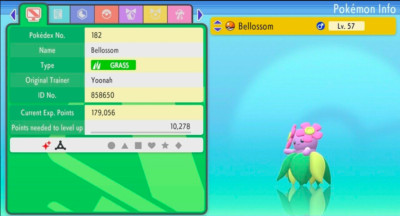 Pokemon Strahlender Diamant & Leuchtende Perle 6IV Shiny BELLOSSOM MAX EVs
