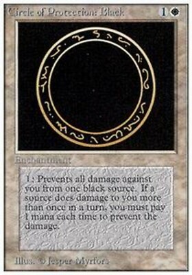 MRM ENGLISH Circle of Protection: Black [GUT] MTG magic UNLIMITED