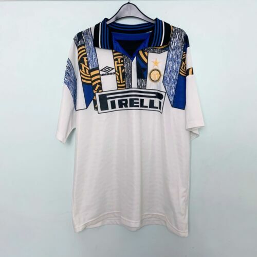 ウェア 90s umbro Inter Milano uniform shirt y2k Vintage Umbro Inter Milan Jersey 90s Home Pirelli Sponsor