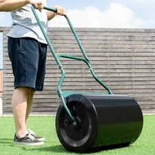Rasenwalze Handwalze mit Griff Gartenwalze Handwalze Bodenwalze 60L Ø 40cm