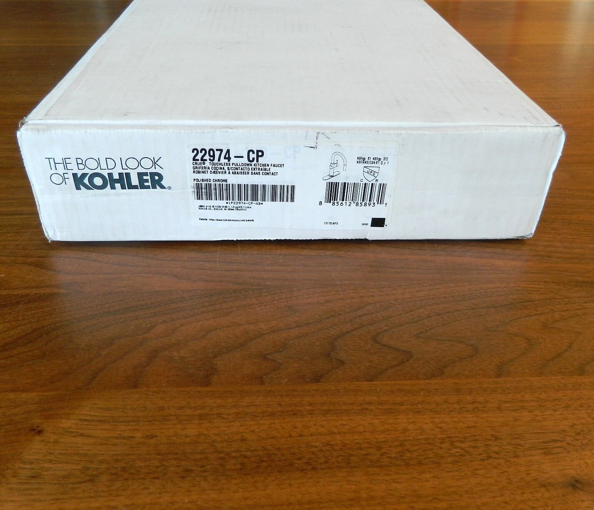 Kohler K-22974-CP Crue™ Touchless Pull-down kitchen sink faucet