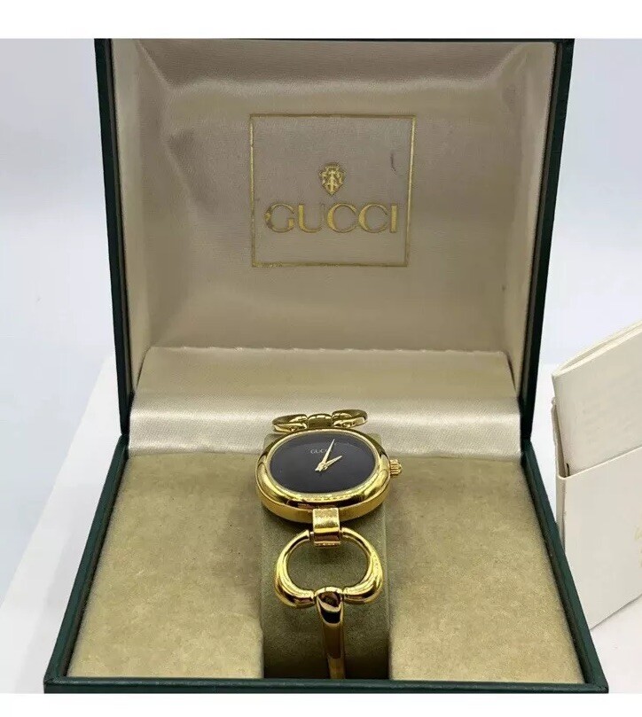 Gucci 1600 Gold Plated Quartz Ladies Watch Gw16364l for sale