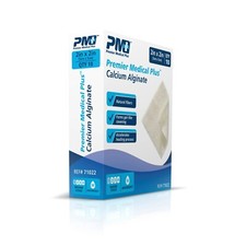 Premier Medical Plus Calcium Alginate Wound Care Dressing 2x2 Box of 10