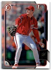 2015 BOWMAN DRAFT PICKS & PROSPECTS MATT CROWNOVER WASHINGTON NATIONALS #183