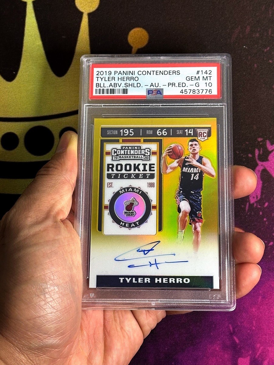 Tyler Herro DONRUSS GOLD PSA10 タイラー・ 2019-20 Panini Contenders Rookie Gold Variation Tyler Herro