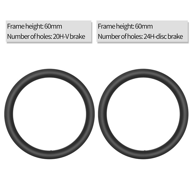 MEROCA 700c Carbon Fiber Rims Road Bike Bicycle Clincher Wheel 26-83mm Disc