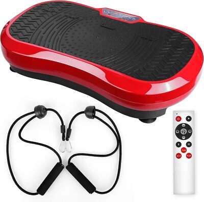 Vibrationsplatte mit Ultra leiser Motor Trainingsbänder 120 Stufen 3Programme