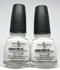 China Glaze Crackle Nail Polish LIGHTNING BOLT - 978 White Shatter Lacquer