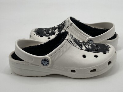Luke Combs X Crocs White Skull Fur Lined Men's 4 Women's 6