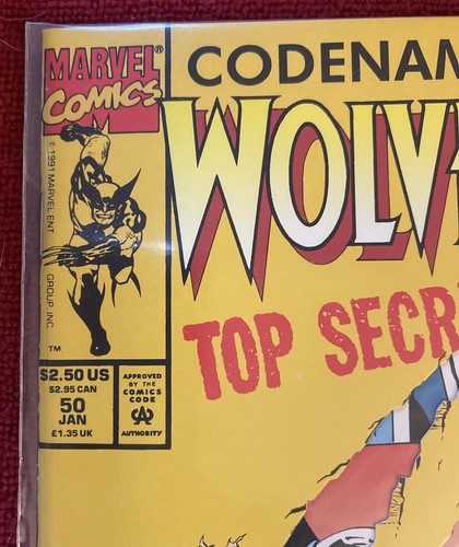 Codename: Wolverine Top Secret #50 Januar 1992 Marvel Comics gestanztes Cover Sehr guter Zustand - Bild 3 von 10