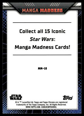 2023 Topps Chrome Star Wars MANGA MADNESS MM-10 YODA DARTH VADER