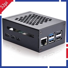 Raspberry Pi 5 Metal Case Enlosure Shell with Cooling Fan Heat sinks for RPI 5