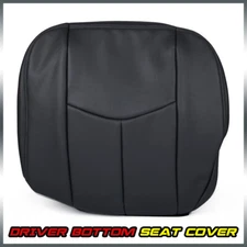 Fit For 03-07 Chevy Silverado Front Driver Custom Bottom Seat Cover Dark