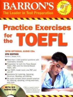 Practice Exercises for the TOEFL with Audio CDs, Sharpe Ph.D., Pamela J., Very G