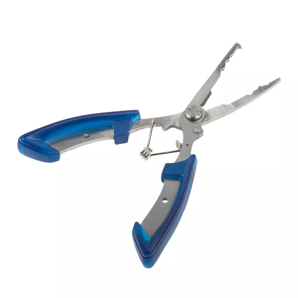 Stainless Steel Multi Function Fishing Angling Pliers Curved Nose UK Seller