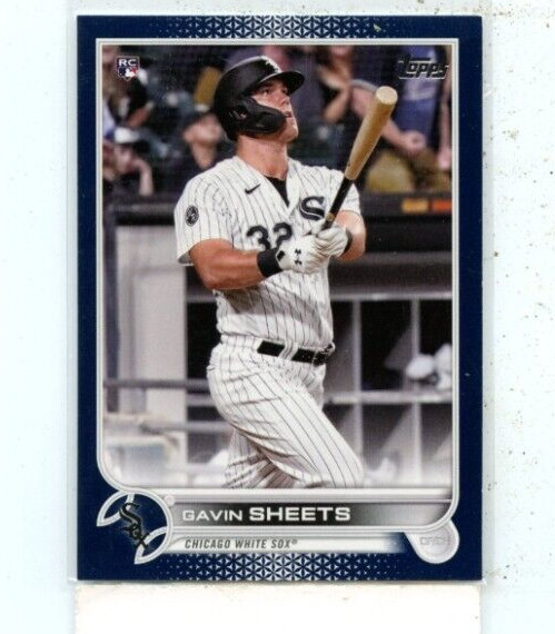 GAVIN SHEETS 2022 Topps Series 1 #12 Royal Blue Parallel Rookie Card White Sox