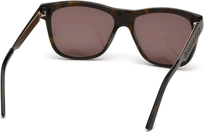 Очки солнцезащитные Dsquared2 DQ0136 52E Havana прямоугольные коричневые 55-15-145 мм неполяризованные - Изображение 4 из 4