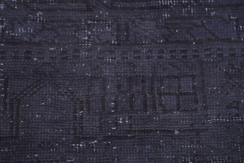 Vintage Purple Over-Dyed Handmade Wool 11 ft Runner Rug Hallway Carpet 3x11 - Picture 10 of 24
