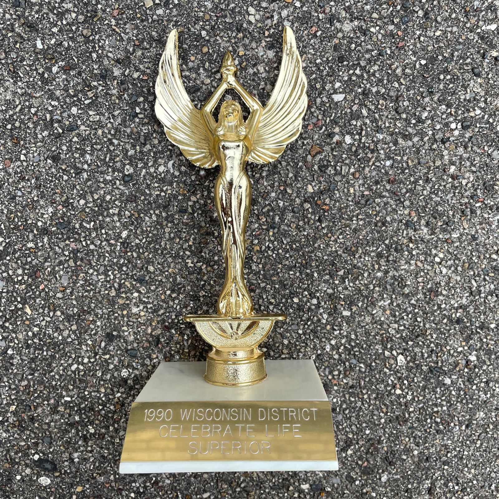 Freeman Products Avnet Gold Tone Metal Female Trophy Inc 1983 With Base ...