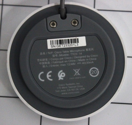 CISCO Video Conference Table Microphone Mic TTC5-14 CIS-MIC - Photo 4/9