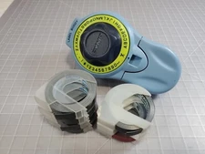 DYMO Label Buddy Embossing Labelmaker Width 3/8" with 8 Rolls  of Tape EUC