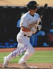 Signed  8x10 CAL STEVENSON  Oakland A's  Autographed photo - COA