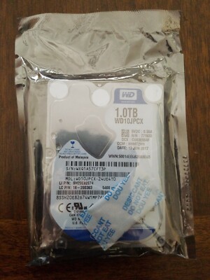 NEW  Western Digital Blue WD 1TB 5400RPM Hard Drive WD10JPCX