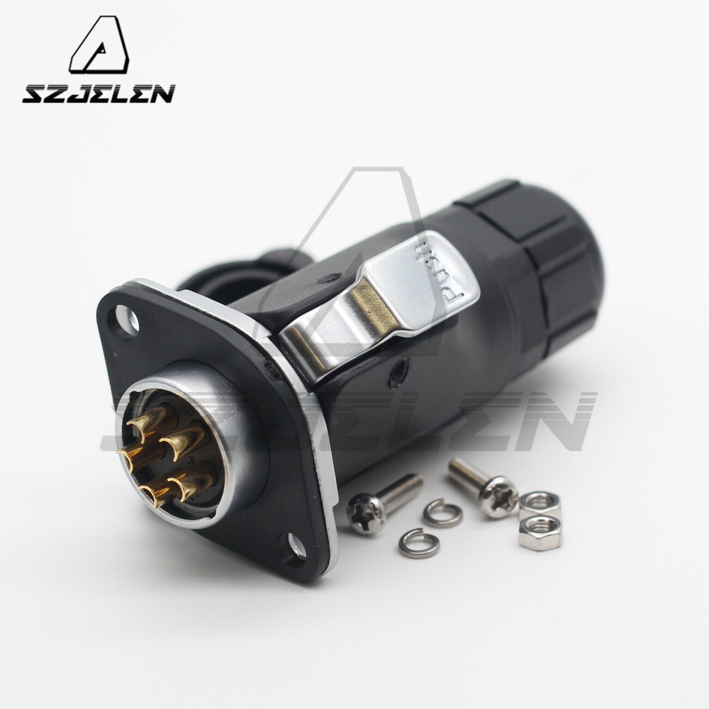 XHP20 5Pin Waterproof Aviation Cable Connector IP67,Panel Mount Connector 5Pin