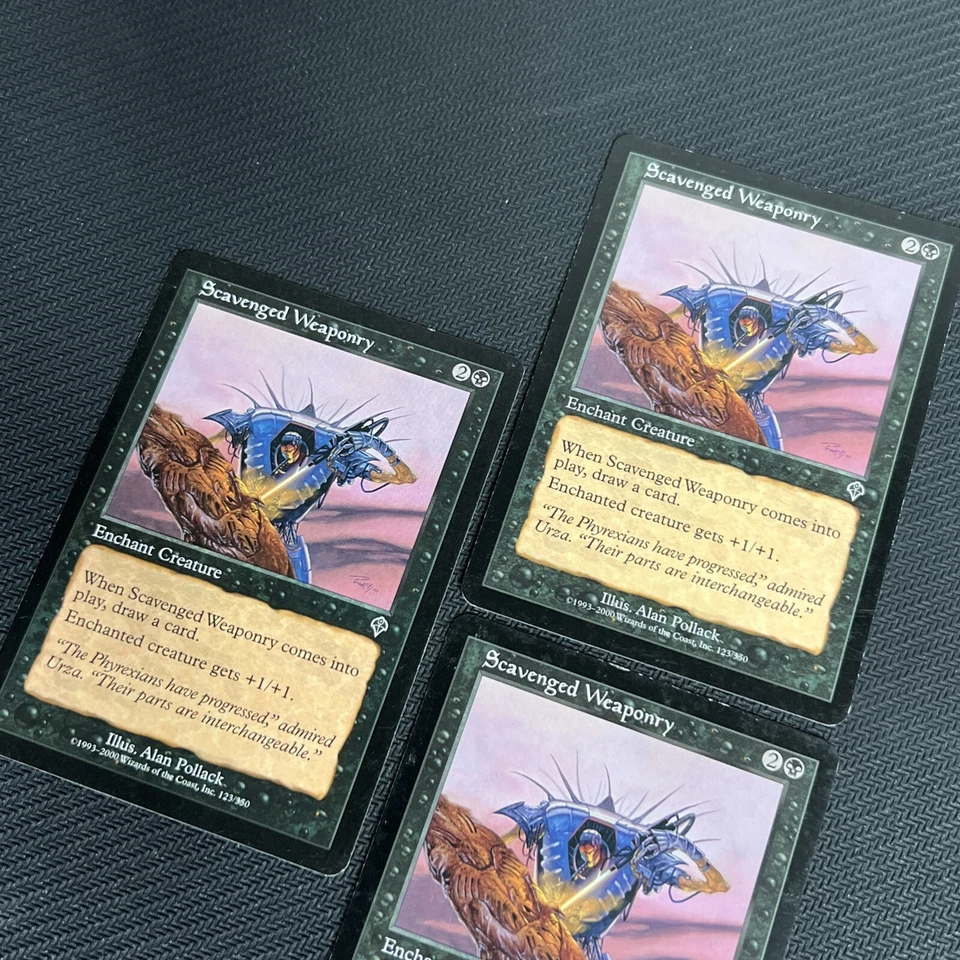 Scavenged Weaponry MTG Invasion Magic the Gathering Black Playset 3 - Image 3 of 4