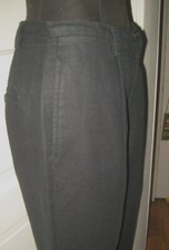 LIZ CLAIBORNE LIZSPORT Black LINEN Blend One Pleat Pants Slacks 10
