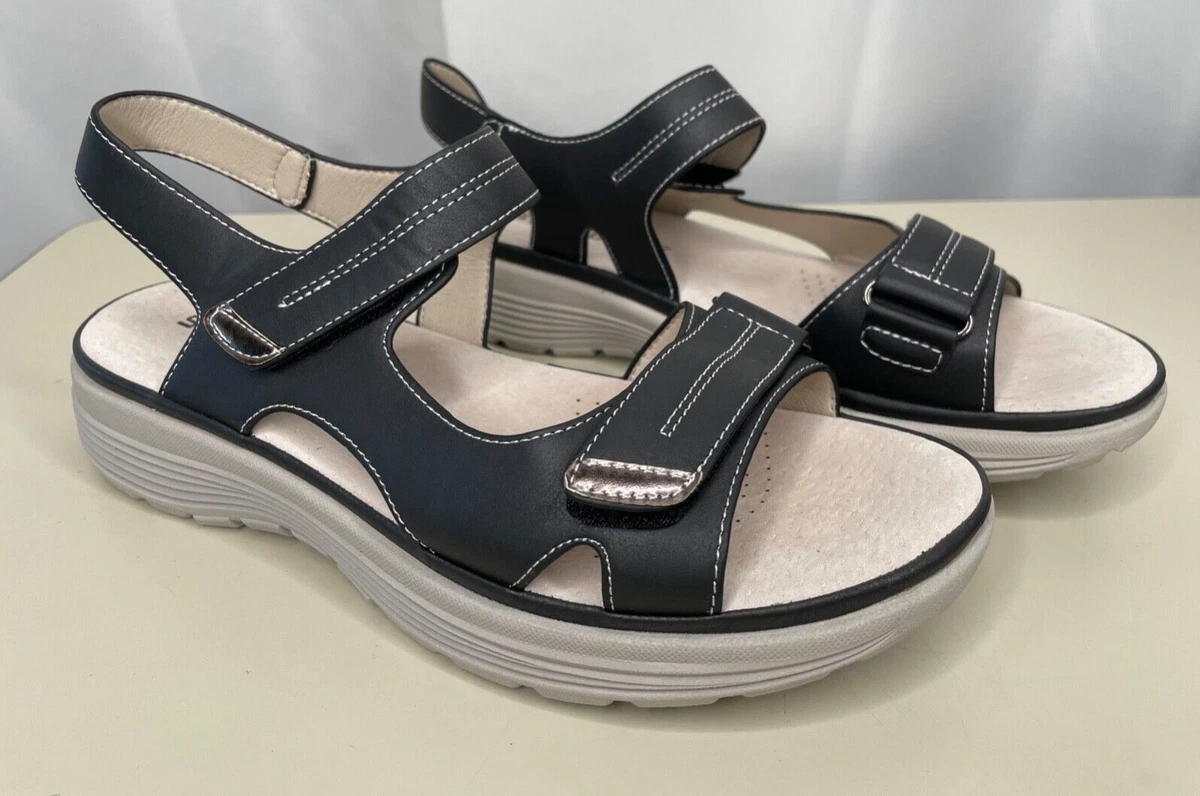 SIKETU Womens sandals Navy Blue Size 39 U.S. size 8 Comfort