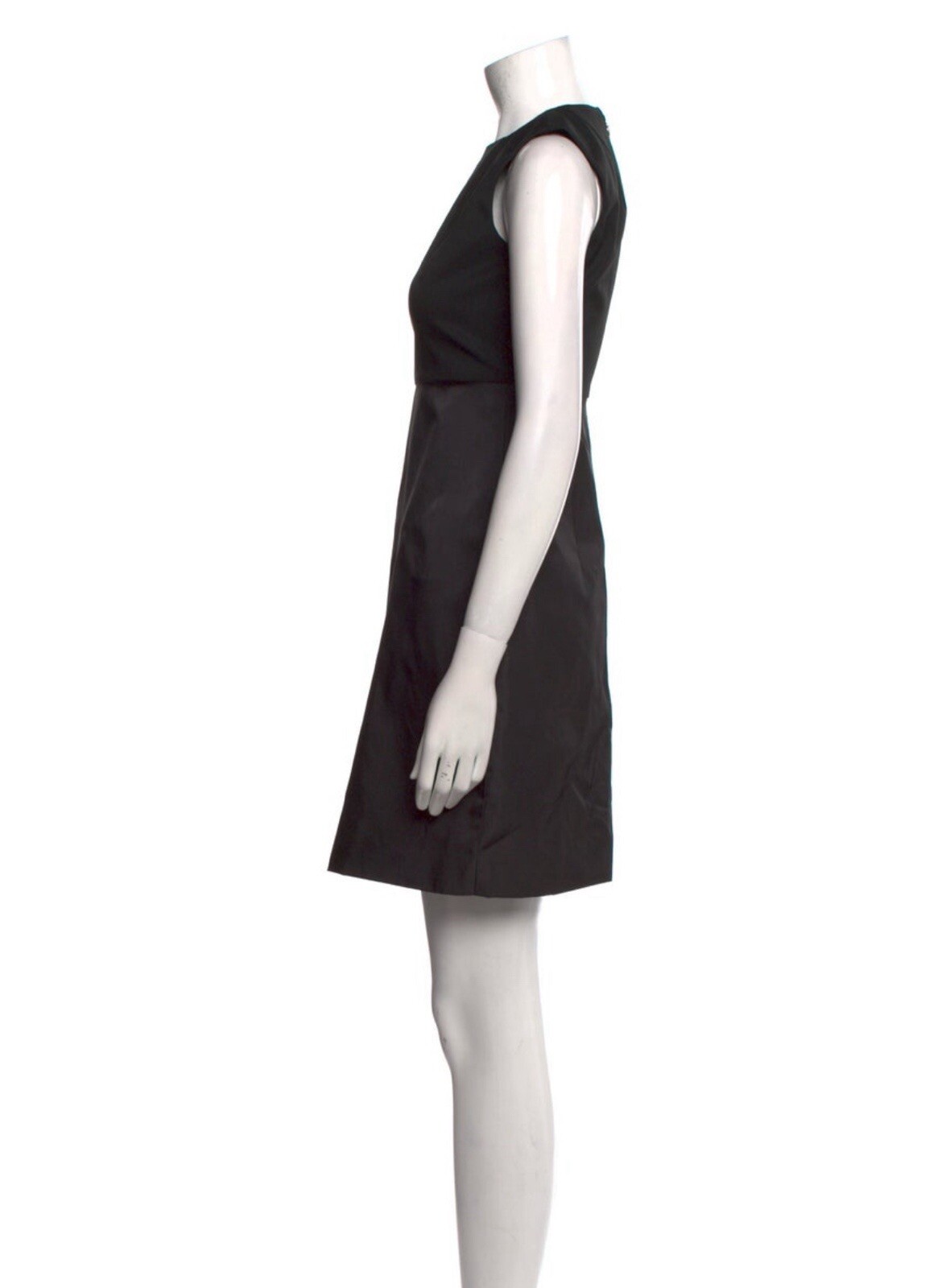 Prada Authentic Solid Black Tank Crew Neck Mini D… - image 2