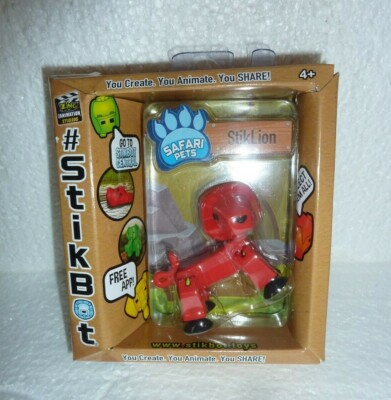 New Sealed Zing StickBot Safari Pets Red Stik Lion S-45