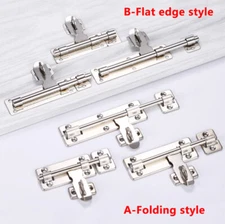 Stainless Steel Gate Door Lock Latch Barrel Bolt Hasp Stapler4"6"8"Home Security