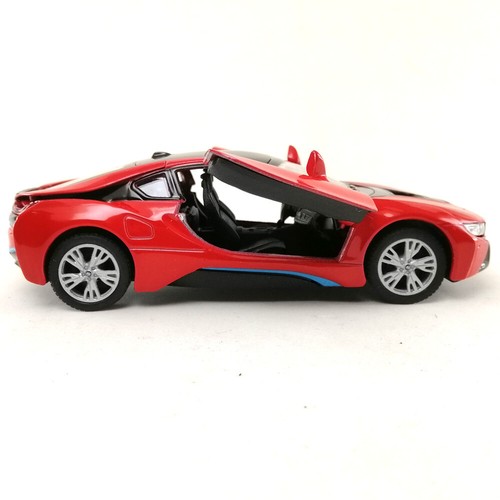 BMW i8 Plug-in Hybrid DieCast Modellauto Kinsmart Maßstab 1:36 Spielzeug Sammlung Hobby - Bild 30 von 36