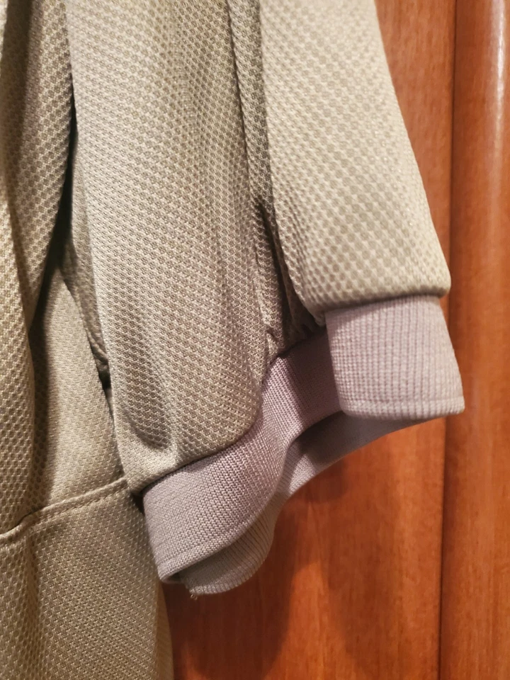 Camisa polo de pesca solar para hombre, talla mediana, caqui, ventilada en la espalda Foto 3 de 4