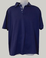 Bobby Jones Collection Short Sleeve 100% Cotton Navy Golf Polo Shirt XXL