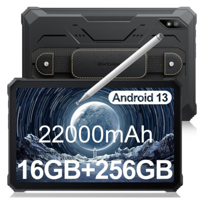 Blackview Active 8 Pro Rugged Tablet PC 16GB+256GB 22000mAh Android 13 Dual SIM
