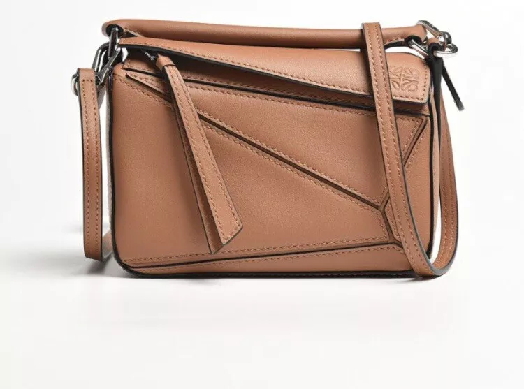 Loewe Leather Puzzle Top Handle Bag Brown