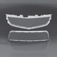 Front Upper Lower Main Grille Combo For Cadillac Cts-v 08-14 23345018 Silvery